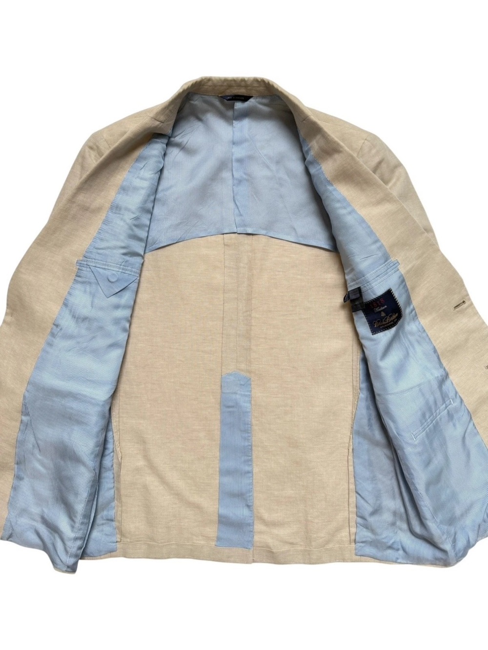 Brooks Brothers Madison 1818 Light Beige Linen Blend Sportcoat Sz 42R - Picture 5 of 8